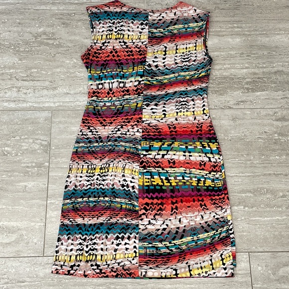 Dress Barn Abstract Print Dress EUC - Picture 3 of 3